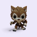 Werewolf keychain