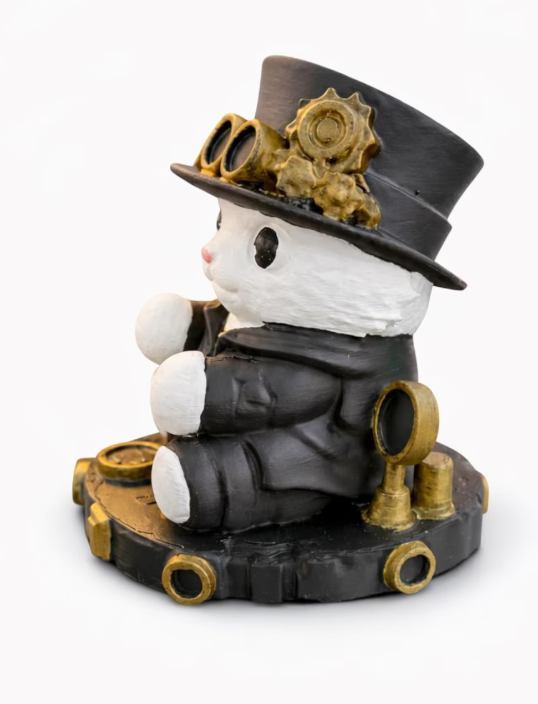 Figurine de chat Steampunk